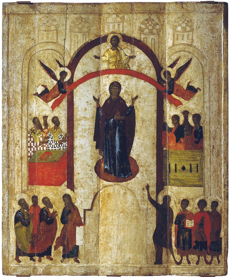 Покров Пресвятой Богородицы. Около 1399 г. Новгород