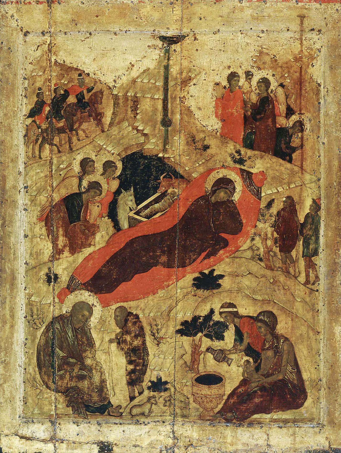 Икона Рожества Христова. Андрей Рублев