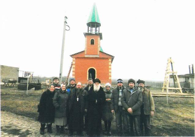 Строящийся храм во имя св. великомученика Пантелеймона в селе Николаевка Самарской области