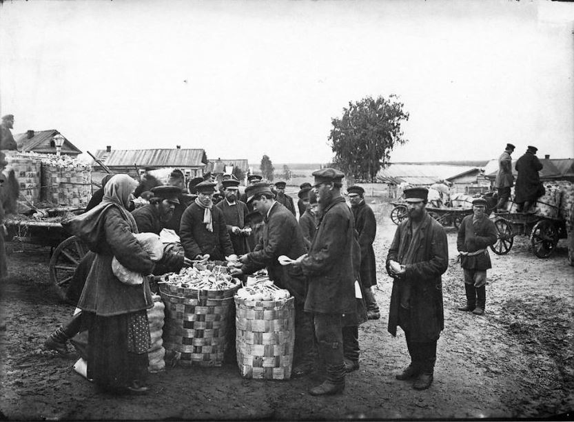 Ложкарный базар в городе Семенове, 1897 год