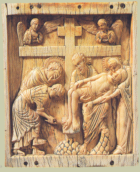 Резная икона «Снятие с Креста». Византия, рубеж XI–XII в. Хранится в Государственном Эрмитаже, Санкт–Петербург