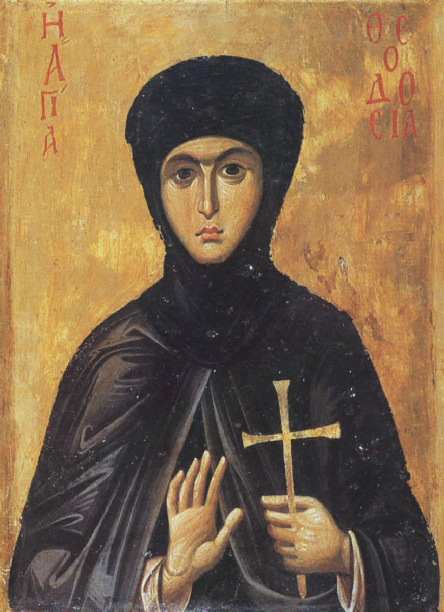 Икона преподобномученицы Феодосии. Византия, XIII в.