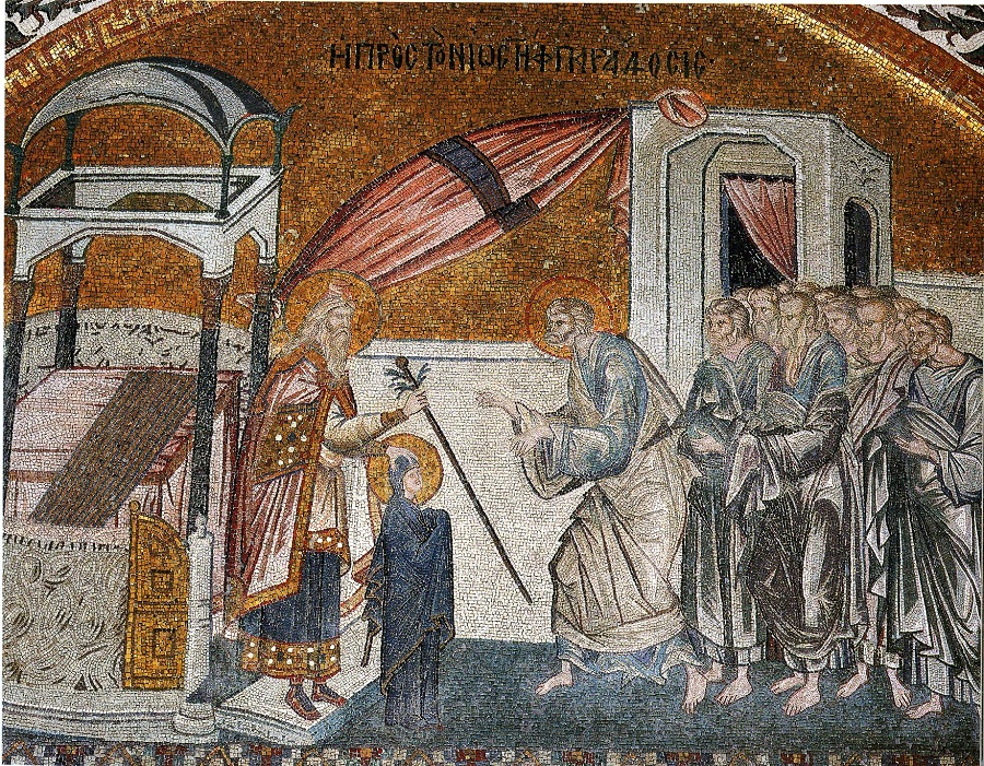 Проросший жезл Иосифа. Византия, XIV в.