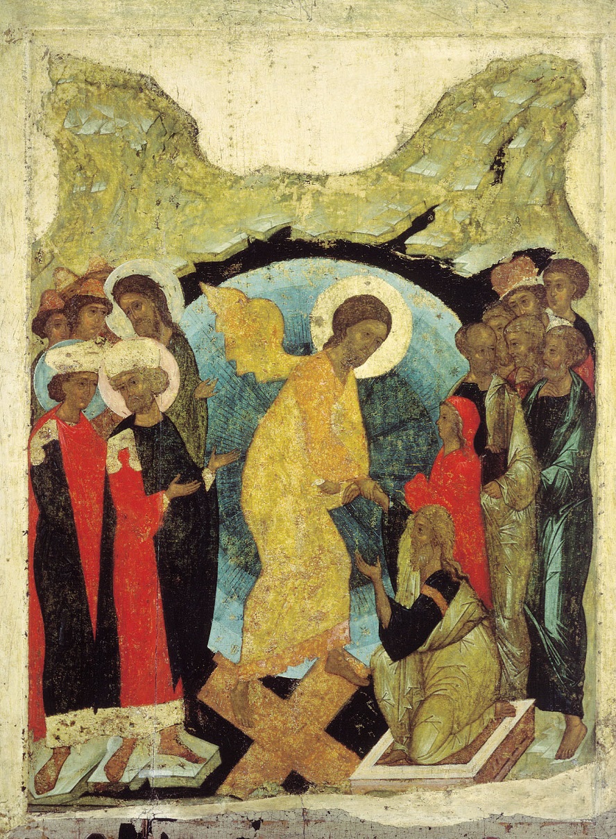 Сошествие во ад. Андрей Рублев, 1408-1410 гг.
