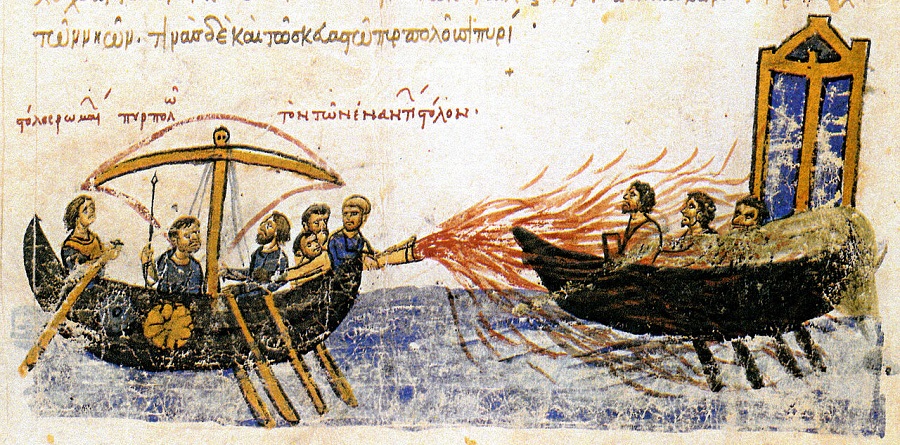 Греки отражают нападение арабов. 677-78 гг. Хроника Иоанна Скилицы 