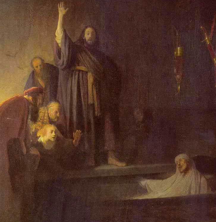 Рембрандт Харменс ван Рейн «Воскрешение Лазаря». 1630 год