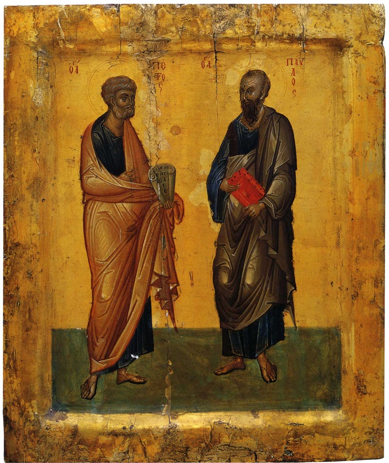 Апостолы Петр и Павел. Середина XIV в. Монастырь св. Екатерины, Синай, Египет