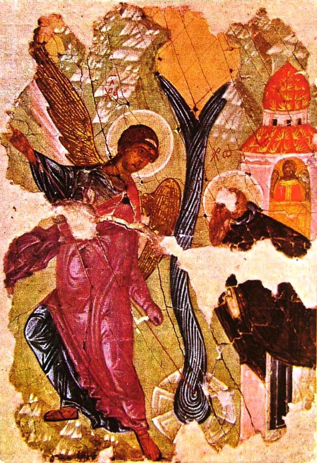 «Чудо в Хонех» из афонского монастыря Хиландар, ХIV-ХV вв. Национальный музей, Белград