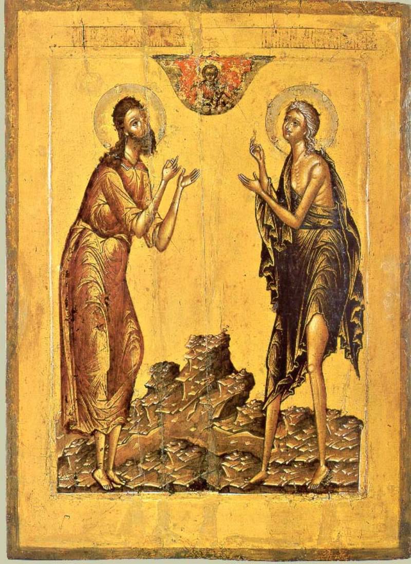 Икона «Свв. Алексий Божий Человек и Мария Египетская»