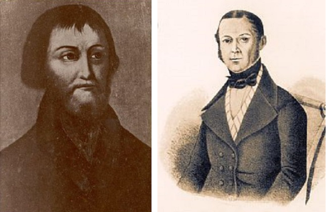 Василий Иванович Прохоров (слева) и Тимофей Прохоров