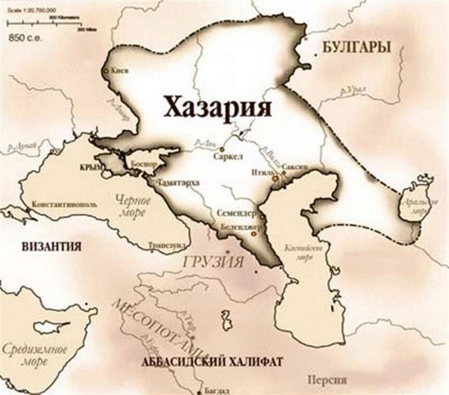 Карта Хазарии