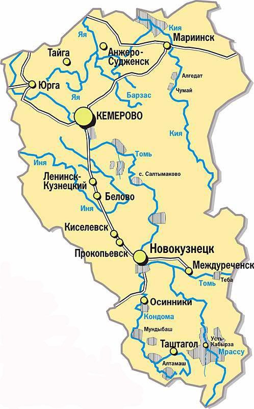 Карта города таштагол - 87 фото
