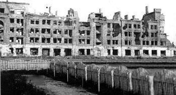 Разрушенные калининские дома в оккупированном Ржеве