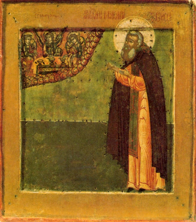 Икона. XVII век. Преподобный Макарий Калязинский