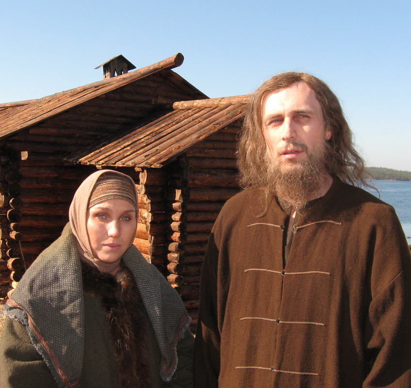 Протопоп Аввакум и Анастасия Марковна. Фото со съемочной площадки. Автор фотографии А. В. Шишкин