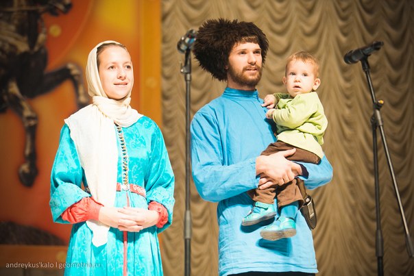 Степан Нестеров с супругой и сыном