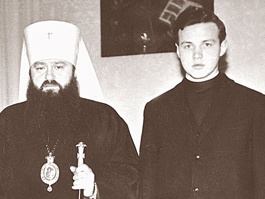 Митрополит Никодим (Ротов) и Владимир Гундяев (будущий патриарх Кирилл)