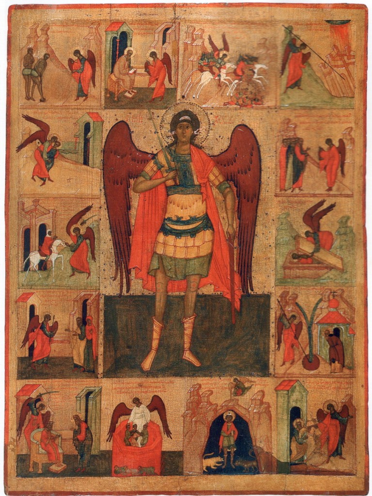 Архангел Михаил, с деяниями. III четв. XVI в. Великий Устюг