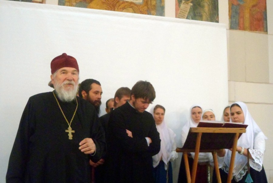 Выступление хоровой группы Московского старообрядческого духовного училища, что на Рогожском. Сентябрь 2013 года