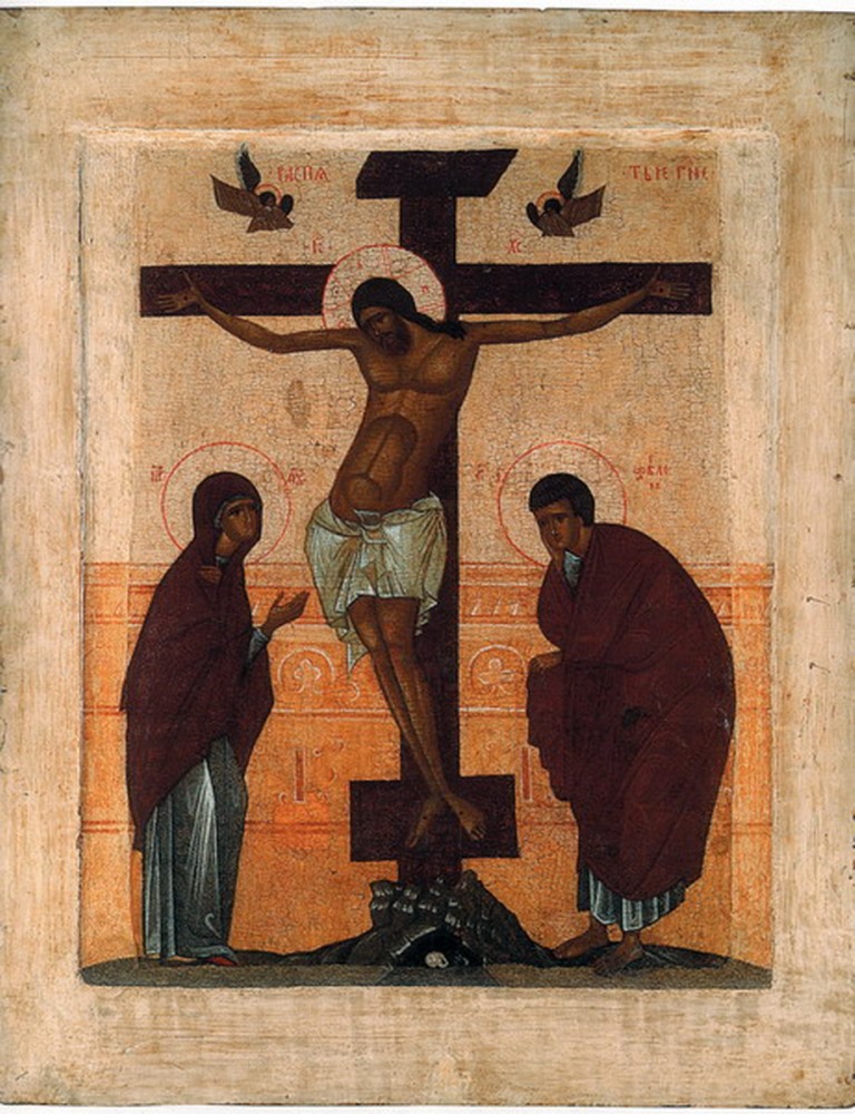 Икона «Распятие» из Успенского собора на Апухтинке