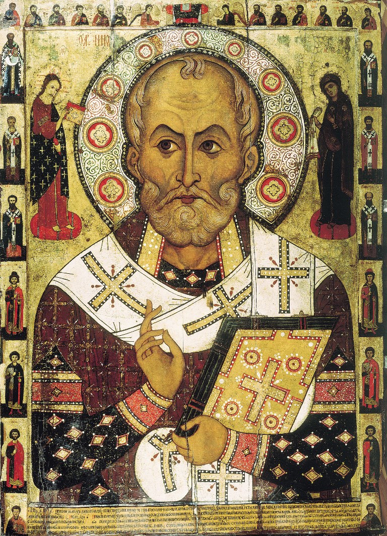 Икона святителя Нико́лы. Конец XIII века. Новгород