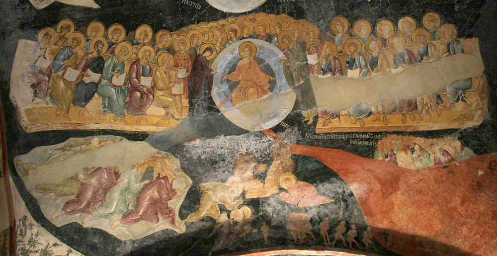 Страшный Суд. Фреска монастыря Хора, Константинополь