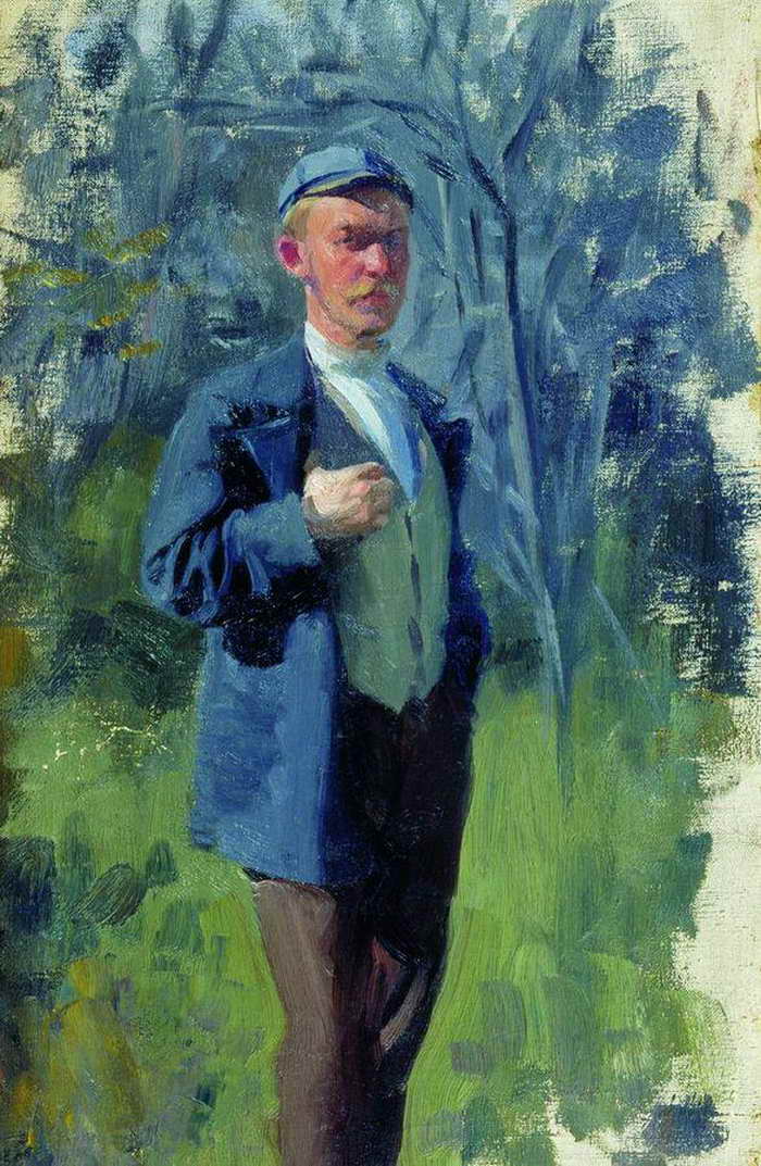 И. С. Куликов «Портрет Б. М. Кустодиева», 1899 г.