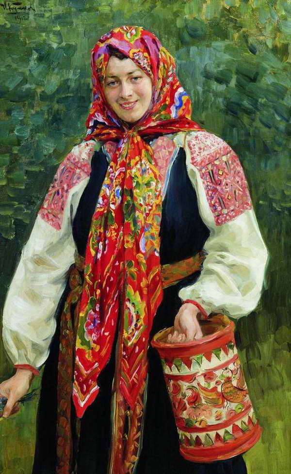 «Девушка с туеском», 1912 г.