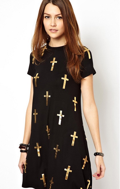 Платье с крестами