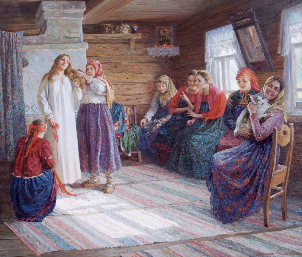 Картина Антохина Куракса Крестьянская свадьба