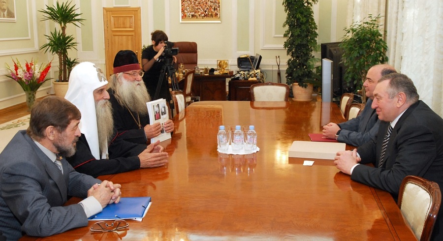 Старообрядцы на приеме у мэра Одессы в 2009 году