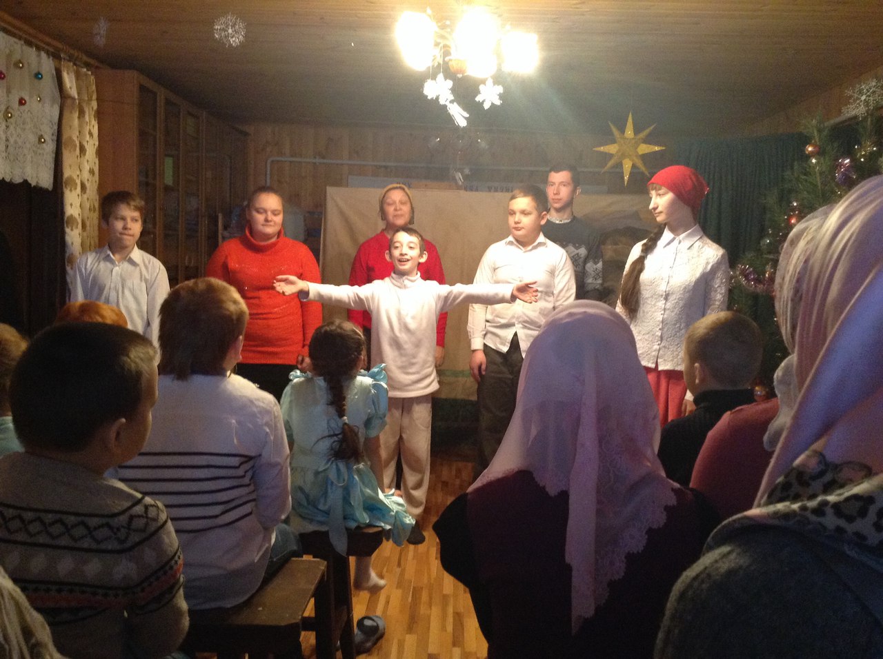 Рождественский детский праздник в Павловском Посаде