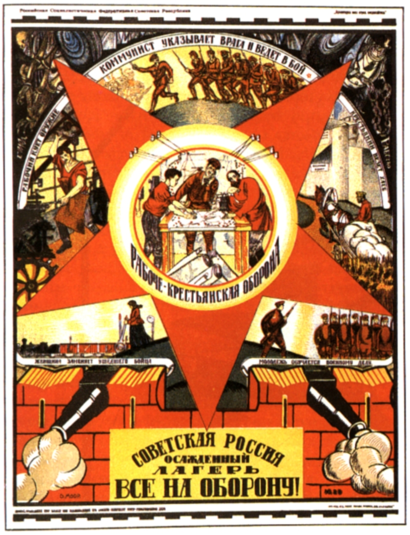 Советский пропагандистский плакат. 1918