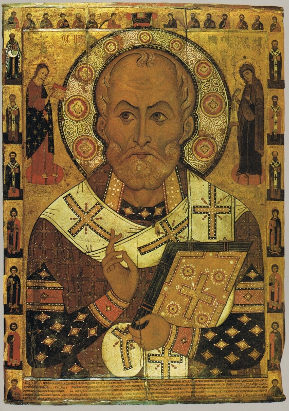 Икона «Святитель Никола» мастера Алексы Петрова из церкви Николы на Липне, 1294 год