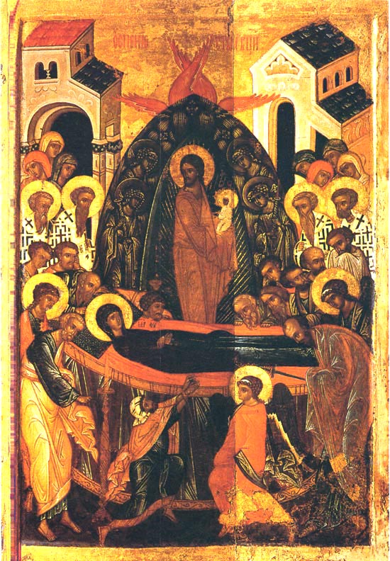 Икона середины ХV столетия из праздничного ряда церкви Успения Богородицы на Волотовом поле близ Новгорода