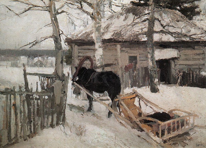 К.А. Коровин. «Зимой». 1894 год