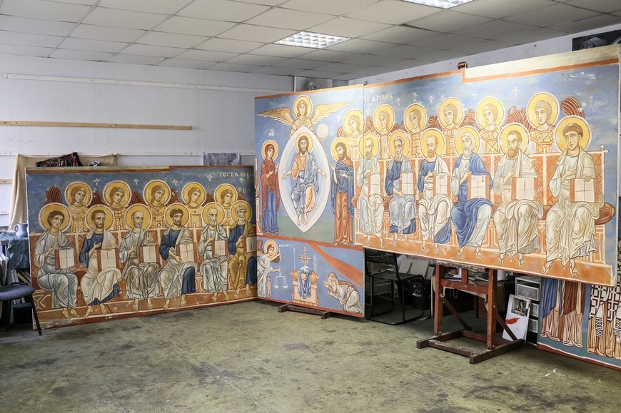 Всю поверхность стен Церкви Спаса на Нередице украшали фресковые росписи