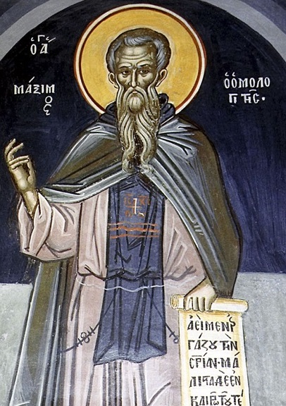 Преподобный Максим Исповедник. Византийская фреска