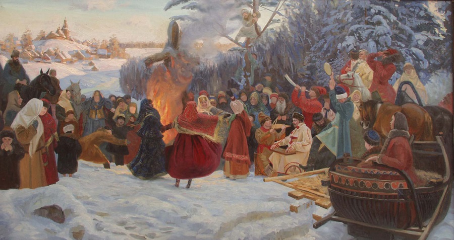 С. Л.  Кожин. «Масленица. Проводы. Россия, XVII век». 2001 год