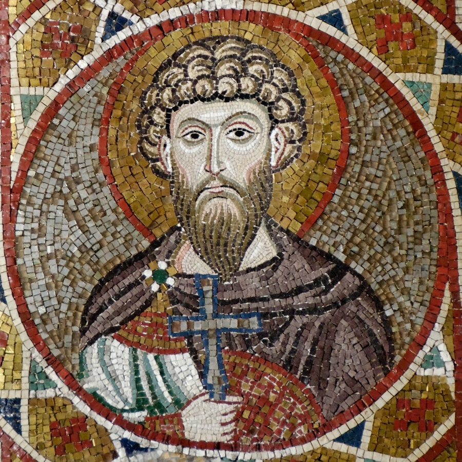 Святой Феодор Тирон. Палермо, церковь Martorana, 1149 г. 