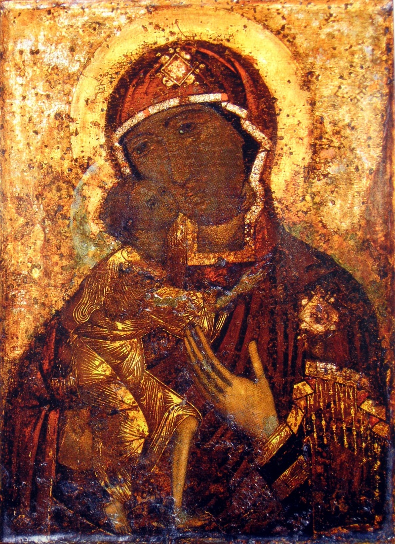 Феодоровская икона Божией Матери. XII век. Кострома,  Богоявленско-Анастасиин монастырь