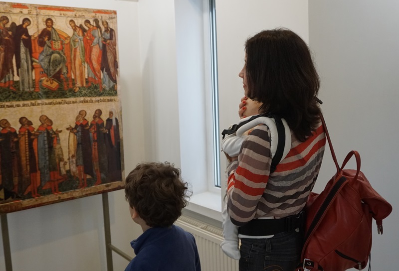 На выставке «Безмолвная проповедь. Новгородская икона ХIII–ХVI веков»