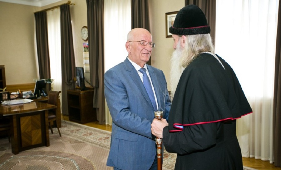 Встреча губернатора Юрия Берга с митрополитом Корнилием