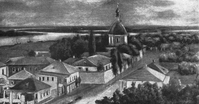 Станица Старочеркасская. Репродукция с картины И. И. Крылова