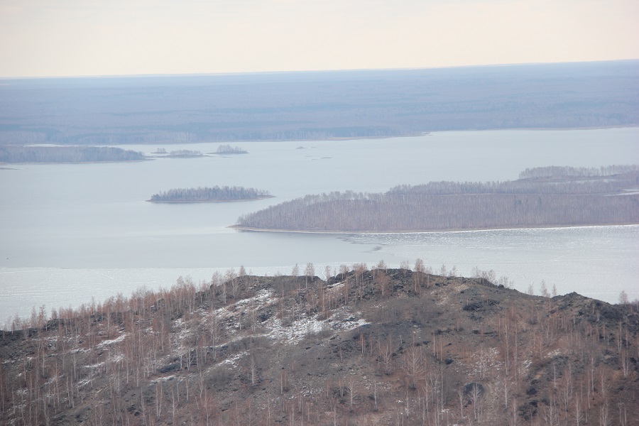 Вид на озеро, по берегам которого селились старообрядцы