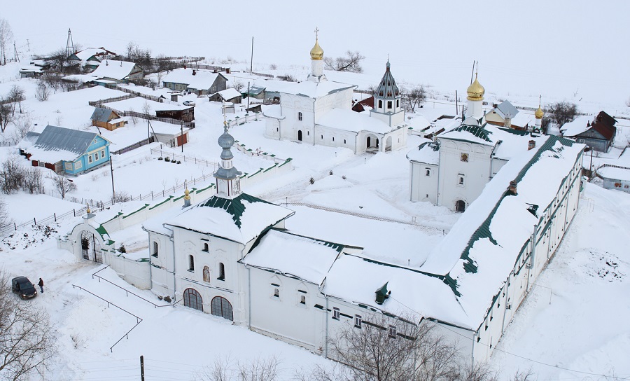 Никольская церковь, Спасская церковь, Келейный корпус Свято-Успенского Косьмо-Яхромского монастыря