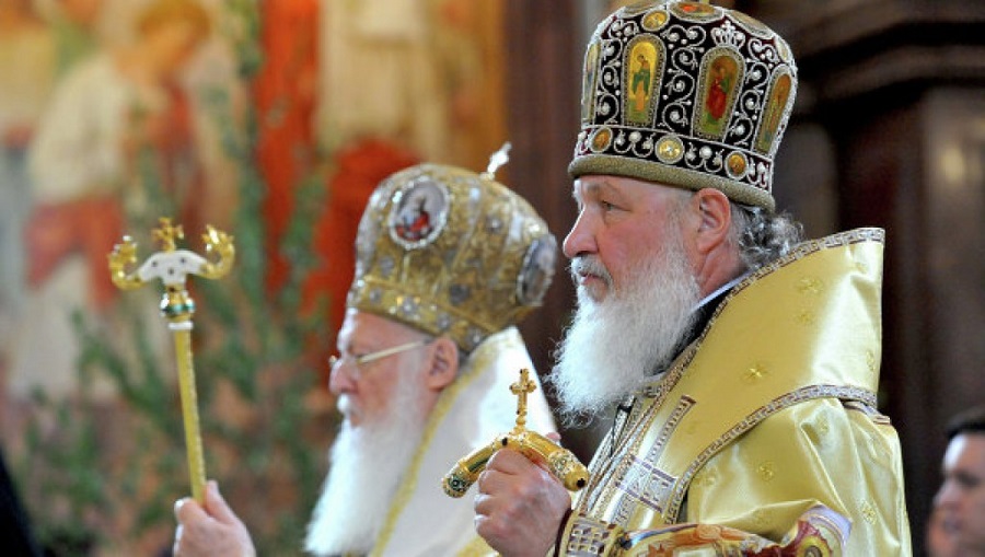Патриарх Варфоломей I и патриарх Московский и всея Руси РПЦ Кирилл