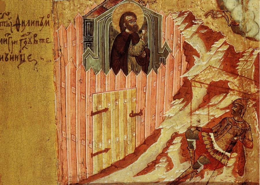 Митрополит Филипп в заточении. Фрагмент иконы