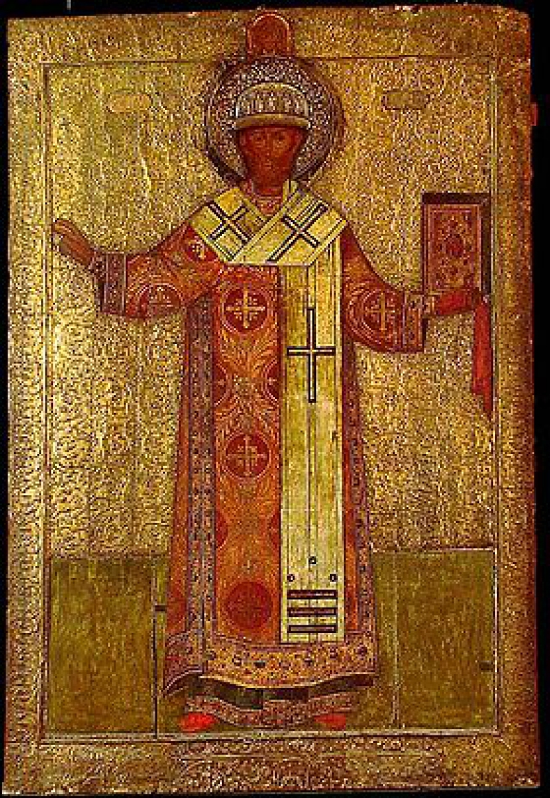 Святитель Филипп, Московский митрополит, чудотворец. Икона работы Симона Ушакова, 1653 год