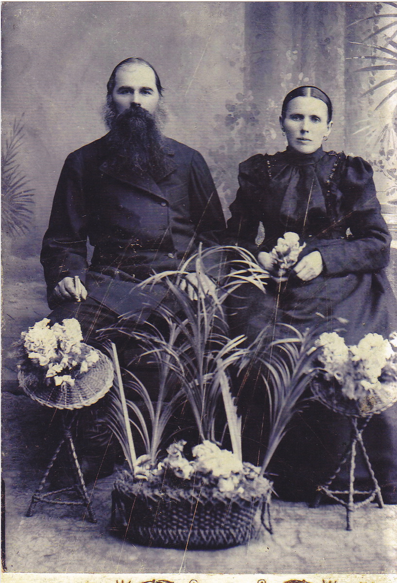 Крестный Бориса Торлина — Прокопий Кубышкин и его жена. Белая Церковь, 1900 г.